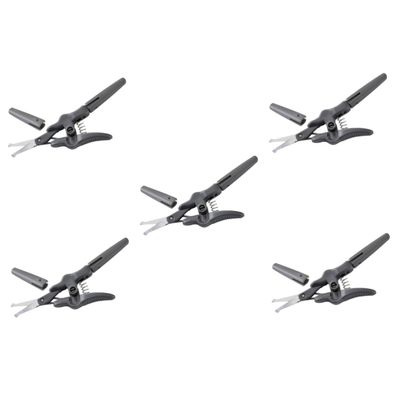 HAPINARY 5pcs Eyebrow Scissors for Precision Grooming Trimmer for Eyebrows Beard Nose Hair and Facial Hair Compact and Lightweight Design for Easy Carrying
