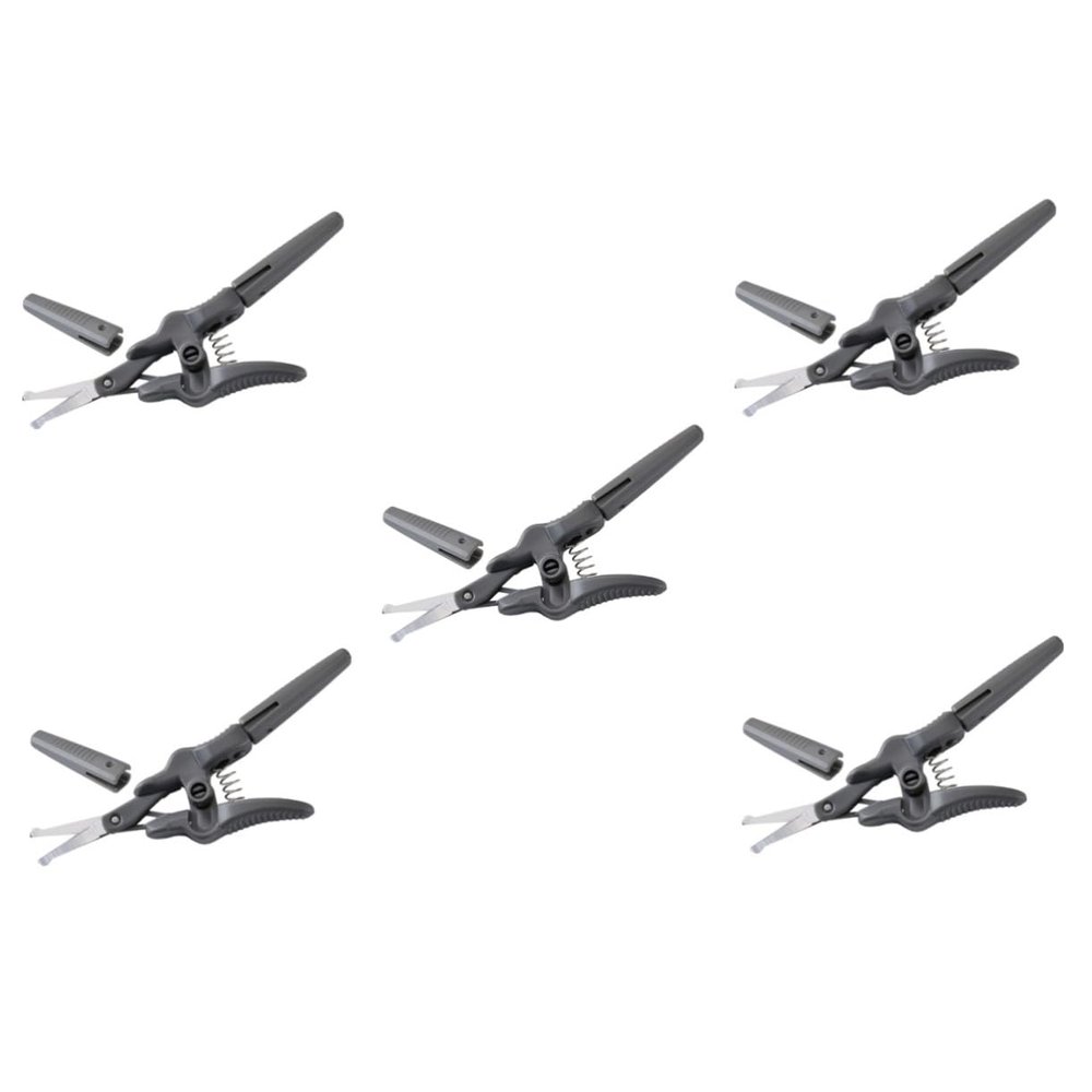 HAPINARY 5pcs Eyebrow Scissors for Precision Grooming Trimmer for Eyebrows Beard Nose Hair and Facial Hair Compact and Lightweight Design for Easy Carrying