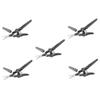 HAPINARY 5pcs Eyebrow Scissors for Precision Grooming Trimmer for Eyebrows Beard Nose Hair and Facial Hair Compact and Lightweight Design for Easy Carrying view 1
