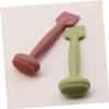 Baluue 3pcs Ergonomic Facial Cleansing Brush Mask Brush Applicator for Face Masks Gua Sha Tool Sensitive Skin view 3
