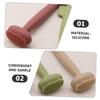 Baluue 3pcs Ergonomic Facial Cleansing Brush Mask Brush Applicator for Face Masks Gua Sha Tool Sensitive Skin view 4
