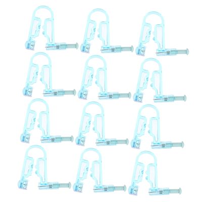 FOMIYES 12pcs Disposable Ear Piercers Low Pain Ear Hole Piercing Tools Easy to Use Self Piercing Kit Sky-Blue