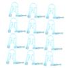 FOMIYES 12pcs Disposable Ear Piercers Low Pain Ear Hole Piercing Tools Easy to Use Self Piercing Kit Sky-Blue view 1