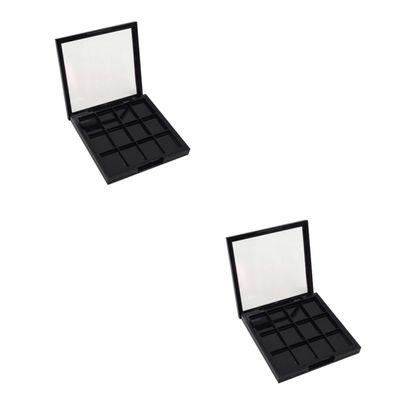 IWOWHERO 2pcs Empty Eyeshadow Dish for Makeup Storage Palette Window for Beginners and Professionals Organize Your Eye Shadow Pans