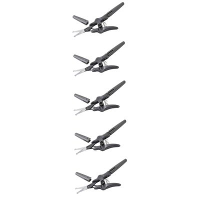 Beatifufu 5pcs Nose Hair Scissors and Eyebrow Trimmer Scissors for Facial Grooming Safe Design for Precise Cutting of Hair for Men and Women Compact Beauty Tool