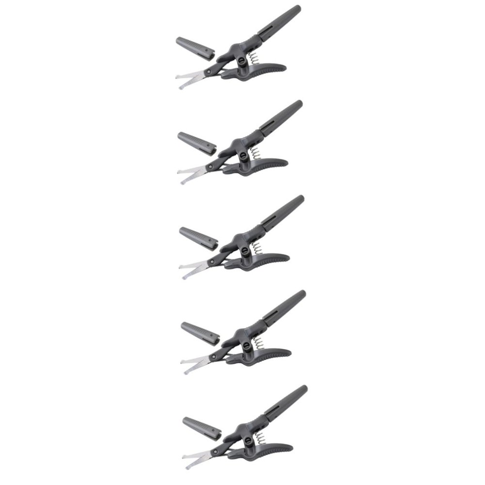 Beatifufu 5pcs Nose Hair Scissors and Eyebrow Trimmer Scissors for Facial Grooming Safe Design for Precise Cutting of Hair for Men and Women Compact Beauty Tool