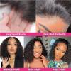 13x4 Bob Wig Human Hair Short Deep Wave Lace Front Wigs Human Hair 180% Density Deep Curly HD Lace Frontal Human Hair Wig for Women Glueless Wig Pre Plucked Natural Hairline 14 Inch view 4
