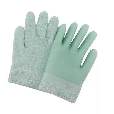 1 Pair Moisturizing Gloves with Gel LiningDry Hand RepairHydrating Cracked Hand Healing GlovesSoft Hydrating & Infused Gel Spa Gloves(Green)