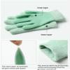 1 Pair Moisturizing Gloves with Gel LiningDry Hand RepairHydrating Cracked Hand Healing GlovesSoft Hydrating & Infused Gel Spa Gloves(Green) view 4