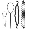 4PCS Hair Bun Maker Braiding Styling Disk Tools Accessories with Comb, for Wedding, Appointment or Party (No. 1 4PCS) view 1