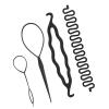 4PCS Hair Bun Maker Braiding Styling Disk Tools Accessories with Comb, for Wedding, Appointment or Party (No. 1 4PCS) view 2