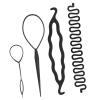 4PCS Hair Bun Maker Braiding Styling Disk Tools Accessories with Comb, for Wedding, Appointment or Party (No. 1 4PCS) view 3