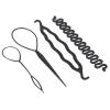 4PCS Hair Bun Maker Braiding Styling Disk Tools Accessories with Comb, for Wedding, Appointment or Party (No. 1 4PCS) view 4