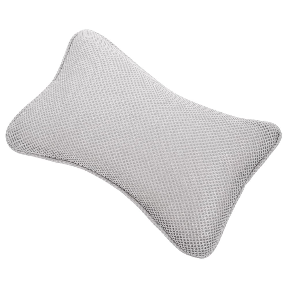 NULYLU Bathtub Pillow for Tub Full Bath Pillow Suction Cups Bathtub Cushion Grey
