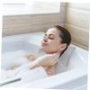 NULYLU Bathtub Pillow for Tub Full Bath Pillow Suction Cups Bathtub Cushion Grey view 3