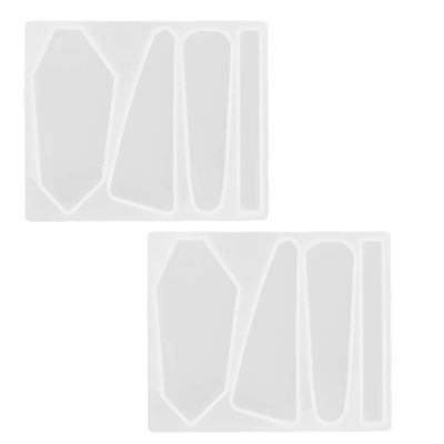 2Pcs Silicone Barrette Hairpin DIY Hair Stick Making Geometric Bobby Pin Tools (Type 2)