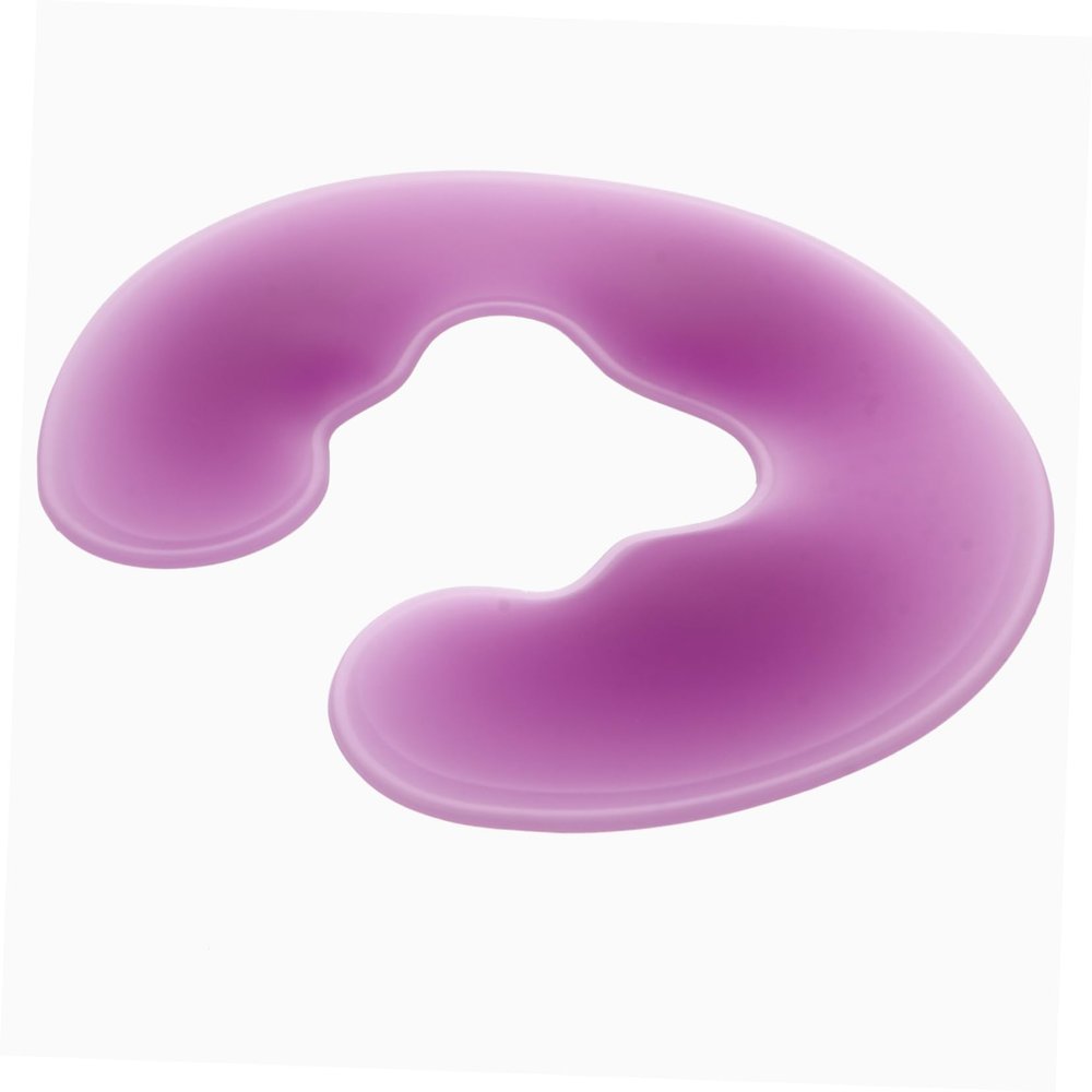 ADOCARN Professional Silicone Face down Pillow for Spa Beauty -shaped Cushion with Cut-out for Eye Comfort Easy to Clean for Massage Relaxation