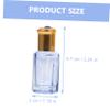 12pcs Glass Roller Bottles Gemstone Caps Essential Oil and Perfume Containers Leak Small Cosmetic Vials for Travel and Organization Random Color view 2
