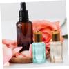 12pcs Glass Roller Bottles Gemstone Caps Essential Oil and Perfume Containers Leak Small Cosmetic Vials for Travel and Organization Random Color view 4
