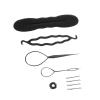 4PCS Hair Bun Maker Braiding Styling Disk Tools Accessories with Comb, for Wedding, Appointment or Party (No. 2 9PCS) view 2