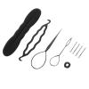 4PCS Hair Bun Maker Braiding Styling Disk Tools Accessories with Comb, for Wedding, Appointment or Party (No. 2 9PCS) view 3