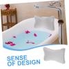 SECFOU Non-Slip Bathtub Pillow Suction Cups Extra Firm Bath Tub Accessory Grey view 4