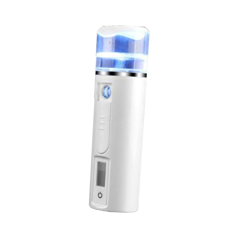 AUTSUPPL Portable Nano Mist Facial Steamer for Skin Hydration White Moisture Sprayer Non- Grip for Daily Skin Care Routine