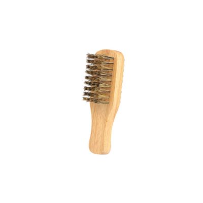 ASAKKURA Men's Beard Brush Double-sided Bristle Beard Styling Tool for Portable Grooming Handle for Travel and Daily Use