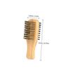 ASAKKURA Men's Beard Brush Double-sided Bristle Beard Styling Tool for Portable Grooming Handle for Travel and Daily Use view 2
