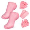 AUTSUPPL Moisturizing Foot Socks Gloves Set 2 Pairs Spa Hydration Grip Socks Remover view 1