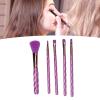 5PCS Set Makeup Brushes Multifunctional ABS Handle Blusher Eyeshadow Brush Set, Professional Makeup Application Brush Kit with Travel Case, Good Makeup Lovers, All Needs view 4