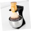 ASAKKURA Beard Brush and Shaving Bowl with Comfortable Handle and Shaving Brush Holder for Men Durable Easy to Clean Grooming Kit view 2