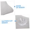 BEBEMOKO Bathtub Pillow Suction Cups Firm Neck Pillow for Travel Decorative for Tub Grey view 3