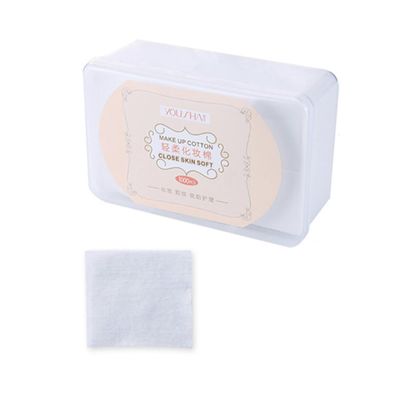 Baluue 1000pcs Non-Woven Makeup Pads Thin Cosmetic for Face Eyes Nails Soft Skin-Friendly Facial Cleaning Storage Box for Daily Makeup Removal and Skin Care
