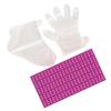 FRCOLOR 1set Disposable Paraffin Wax Foot and Hand Gloves Liners for Foot Care Pedicure Includes Liners Hand Gloves Adhesive Pads view 1