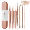 xwxwseui Usiveinborn Blackhead Remover Upgraded, Usiveinborn Blackhead Tweezers, Professional Upgraded Facial Blackhead Remover Tweezers, Blackhead Remover Tools Sets (A5-Rose-Gold-8pcs) view 1
