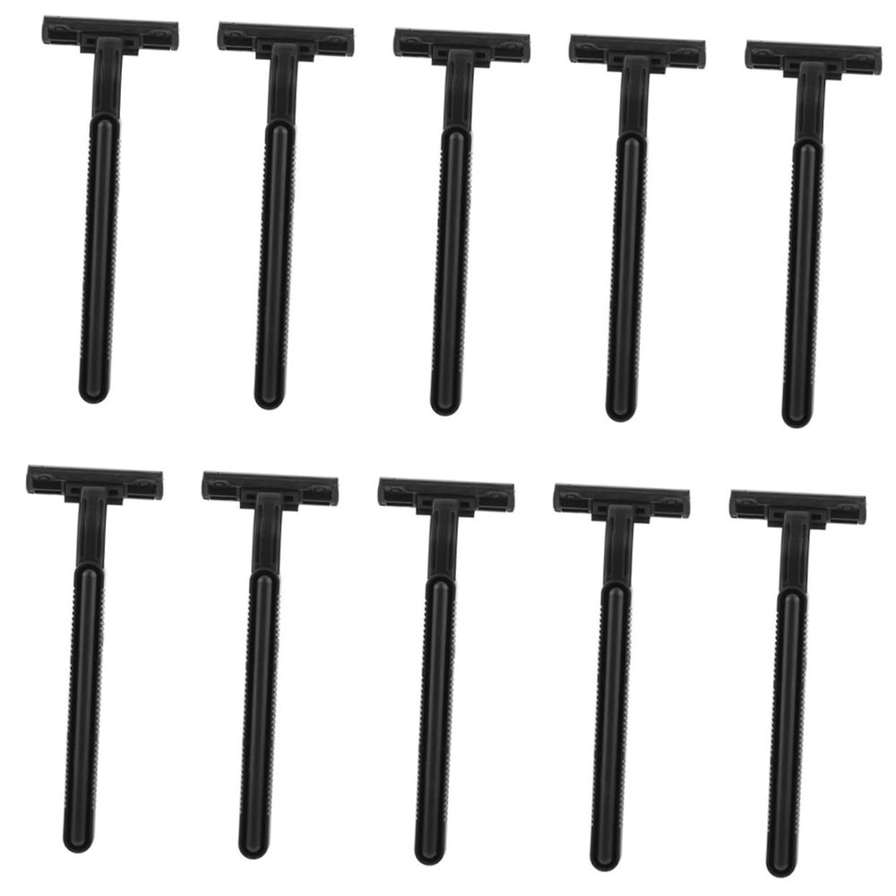 minkissy 10pcs Disposable Arm and Leg Hair Painless Back and Armpit Shaving Tool - Design Double-edge Blades for Women and Men