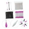 minkissy Double-head Cotton Swabs Cotton Applicators for Ear Cleaning Cosmetic Use and Daily Disposable Convenient for Home and Travel Random Color view 3