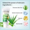 2 Pack Aloe Vera Facial Cleanser and Face Wash Set, Hydrating Facial Foam Cleanser with Brush, Deep Cleasing Daily Face Cleanser Long Lasting Oil Control Moisturizing Face Wash for Men and Women view 4
