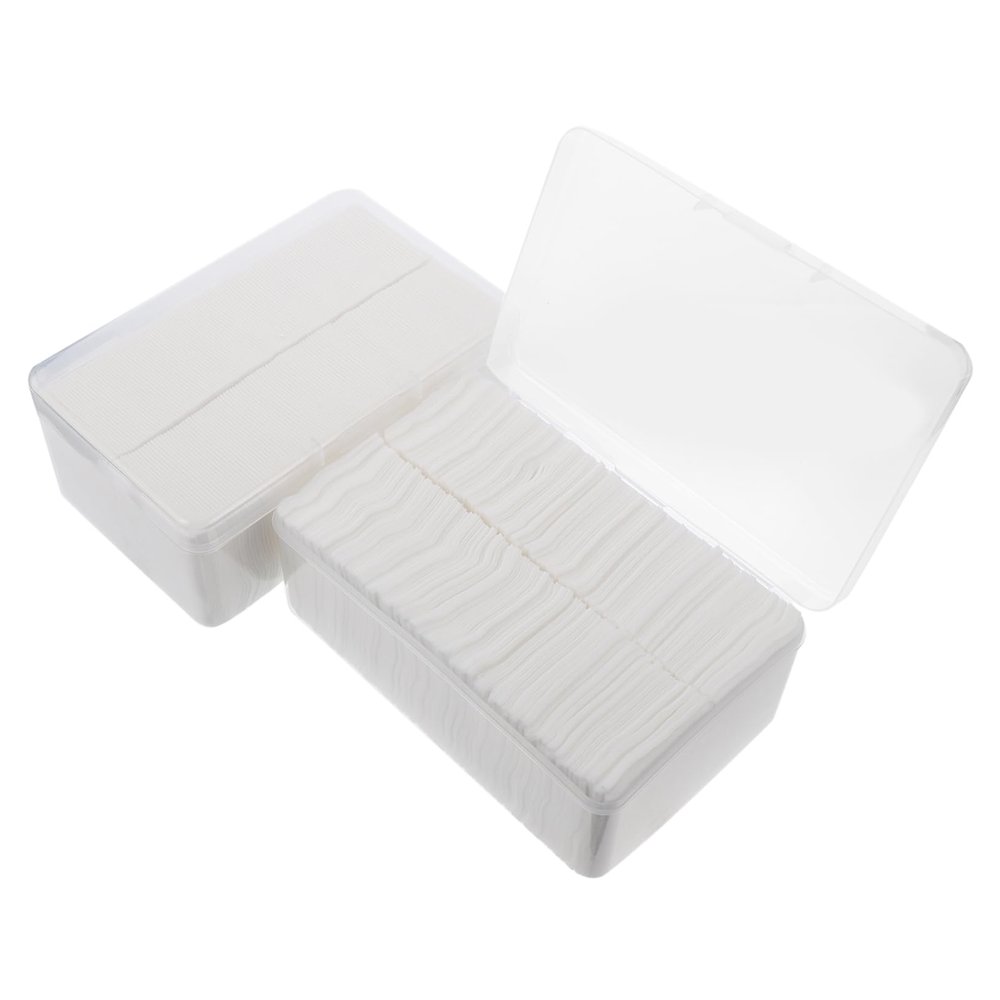 minkissy 2000pcs Facial Cleansing Wipes Non-Woven Makeup Remover Pads Cotton Rounds Disposable Cleaning Patch for Routine