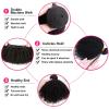 Hair Bundles Afro Kinky Curly Bundles Human Hair for Black Women Natural Fluffy Hair Extensions Afro Curly Weave Bundles Natural Color Weave Bundles(12 inches) view 3