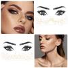 24 PCS Glitter Freckles Face Tattoos Face Glitter Makeup Speckles Patches, Halloween Tattoos Cosplay Party Makeup Accessories for Women Girl, Cosmetic Glitter for Face view 4