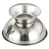 IWOWHERO 2pcs Stainless Steel Shaving Bowl Stable Footed Base for Men and Shaving Cup for Rich Creation view 1