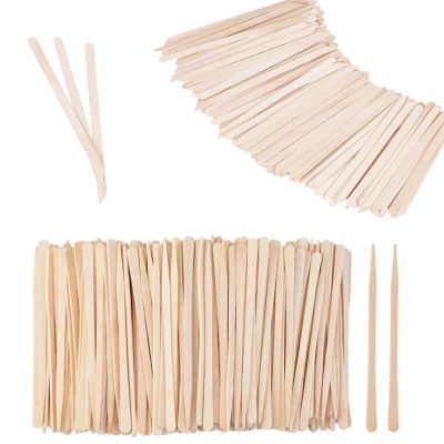1200 Pack Wooden Waxing Sticks Wax (Without Handle) and 1200Pcs Small Waxing Sticks (Slanted Handle)