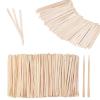 1200 Pack Wooden Waxing Sticks Wax (Without Handle) and 1200Pcs Small Waxing Sticks (Slanted Handle) view 1