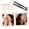 MUSISALY 4pcs Stainless Steel Eyelash Extension Tweezers Ergonomic Lash Applicator Tweezers for Easy Application of Fake Lashes and Comfortable Grip for Beginners and Professionals view 3