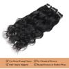10 12 14 Inches Brazilian Hair Natural Wave 3 Bundles 100% Unprocessed Human Hair Weave Bundles Virgin Natural Wave Hair Bundles 1B Color view 2