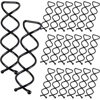 20PCS Spiral Hair Pins, Spin Pins Spiral Bobby Pins for Girls, Women and Kids, Non-Scratch Round Clip & Bun Twist, Stylish Bun Bobby Pins, Premium Spin Pins for Hair, Black