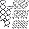 20PCS Spiral Hair Pins, Spin Pins Spiral Bobby Pins for Girls, Women and Kids, Non-Scratch Round Clip & Bun Twist, Stylish Bun Bobby Pins, Premium Spin Pins for Hair, Black view 1