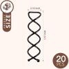 20PCS Spiral Hair Pins, Spin Pins Spiral Bobby Pins for Girls, Women and Kids, Non-Scratch Round Clip & Bun Twist, Stylish Bun Bobby Pins, Premium Spin Pins for Hair, Black view 2